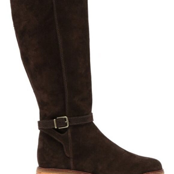 New‎ Clarks Clarkdale Clad Suede Riding Boot Dark B - Picture 4 of 6